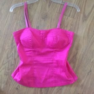 Hot pink corset